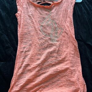 Women's Coral Baby Phat Embellished Top